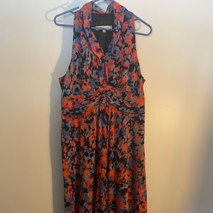 Evan Picone sleeveless floral dress 16